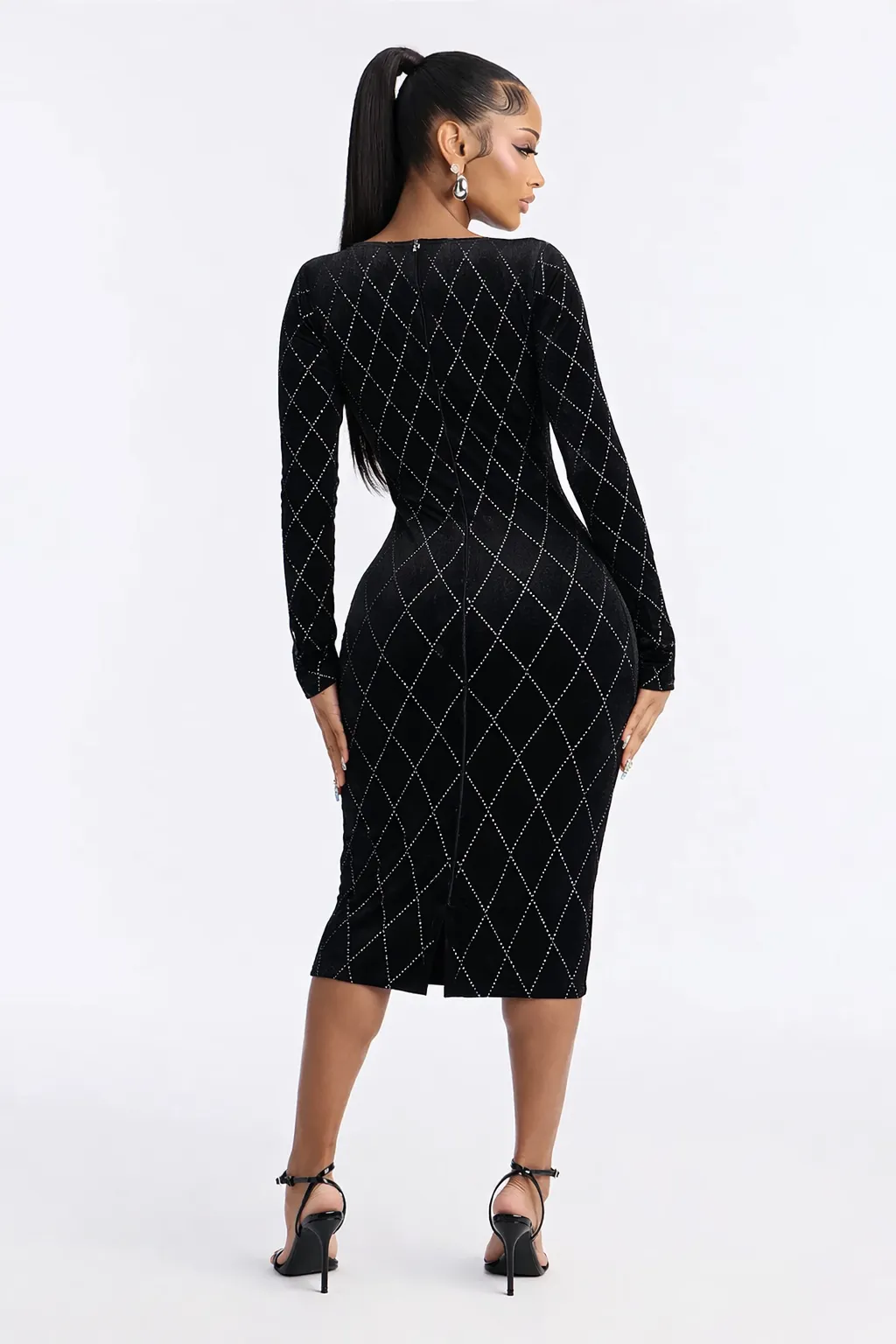 Alternative view of SEQUINED VELVET LUXE MIDI – GLAMOROUS VERSATILITY | MDU3762