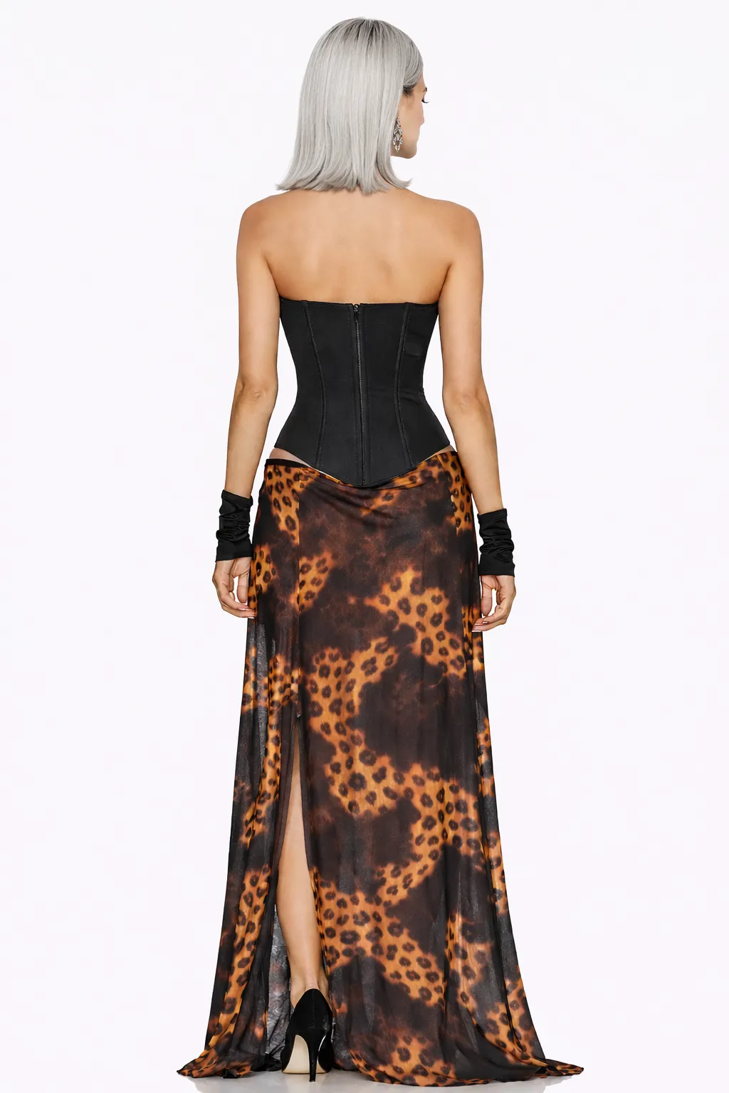 Alternative view of EXOTIC CORSET MAXI – BOLD CONTRAST | MDU368US