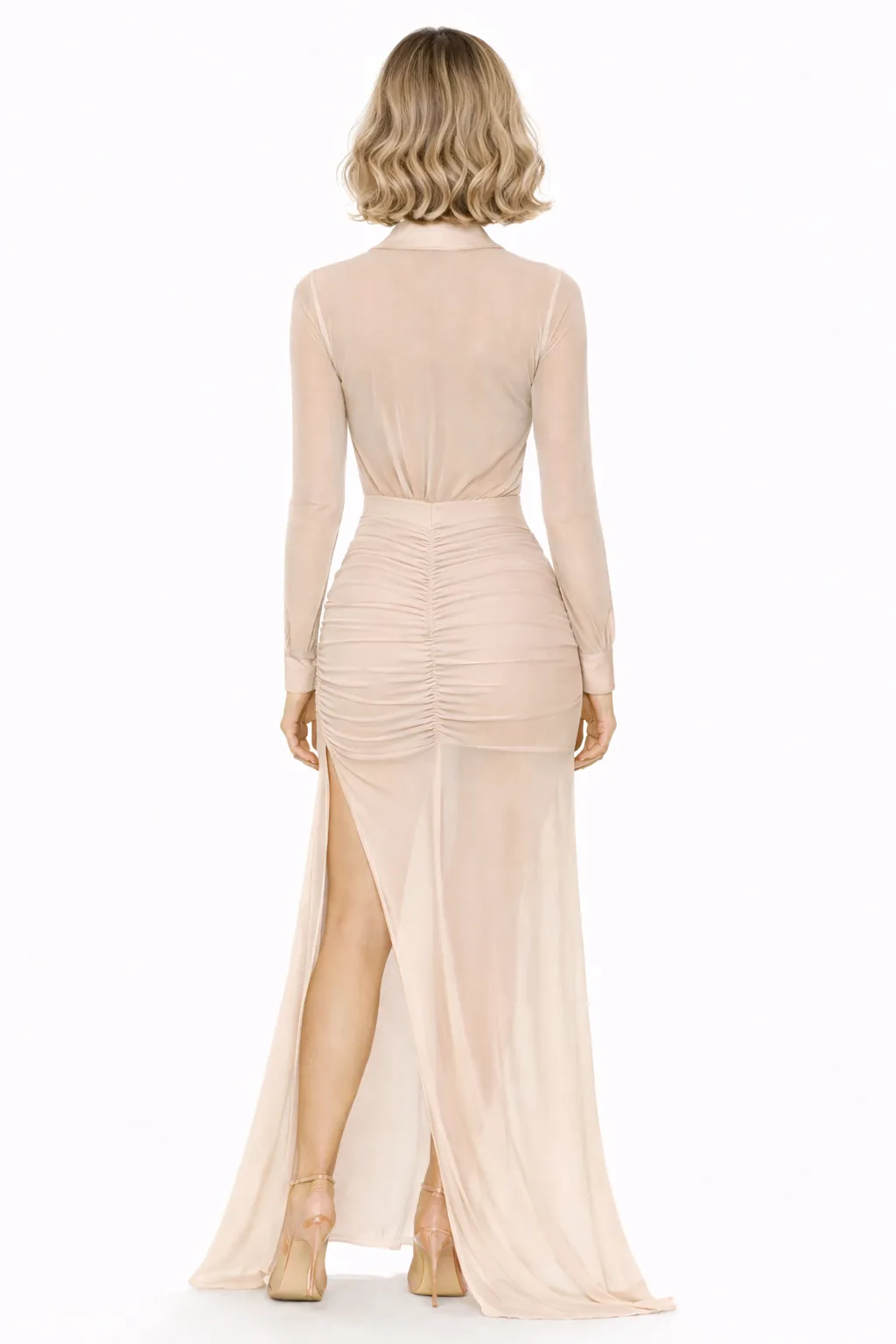 Alternative view of RADIANT SAND SHEER MAXI – DESERT ROMANCE | MDU375US