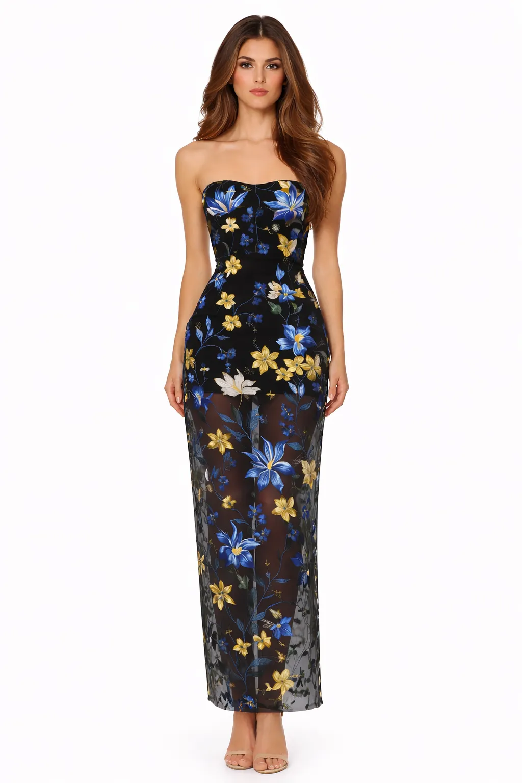 MIDNIGHT FLORAL CORSET MAXI – ENCHANTED ELEGANCE |MDU379US