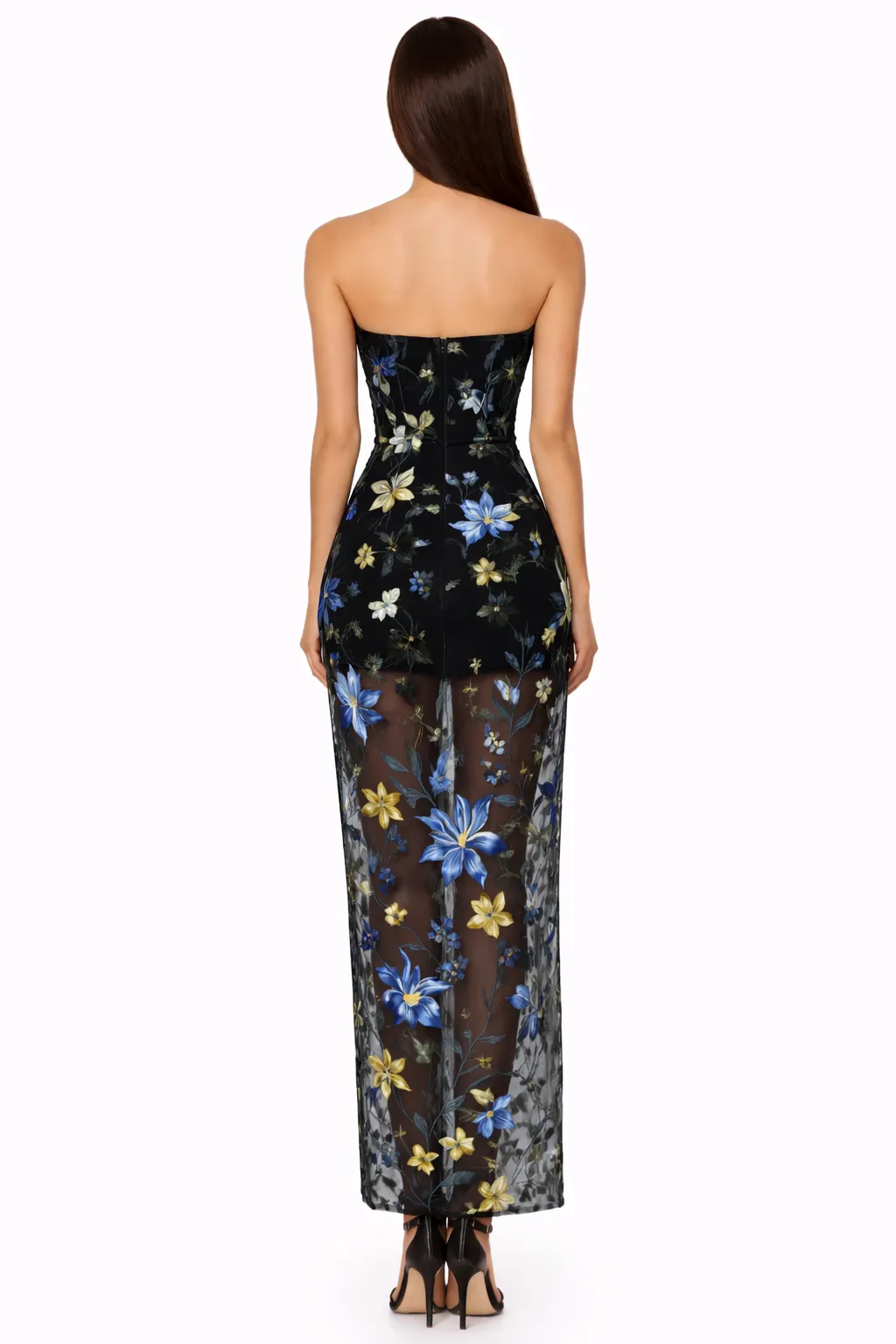 Alternative view of MIDNIGHT FLORAL CORSET MAXI – ENCHANTED ELEGANCE |MDU379US