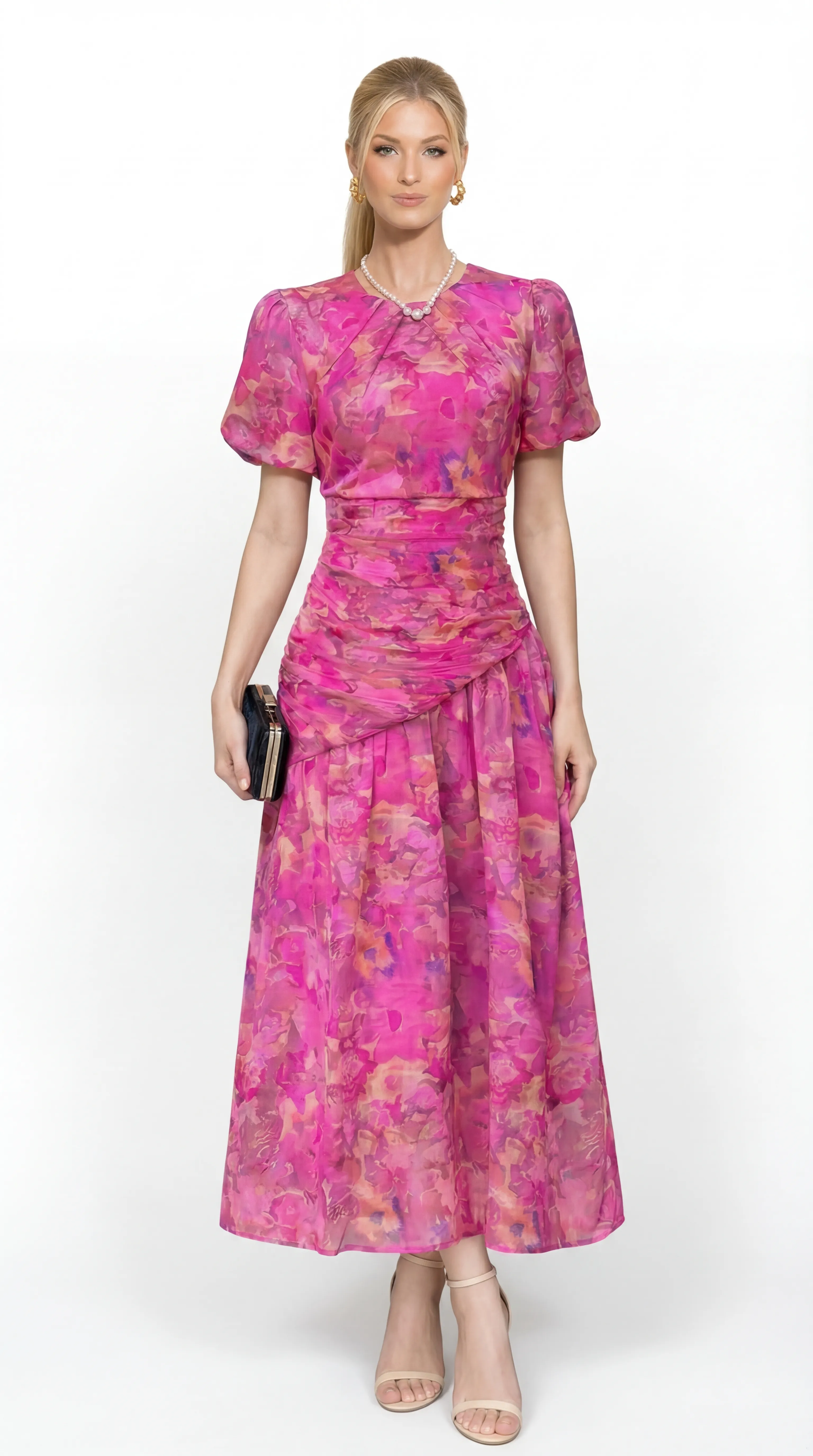 TIMELESS PLEATED ELEGANCE – HIGH-END KOREAN SILK | MDU2393