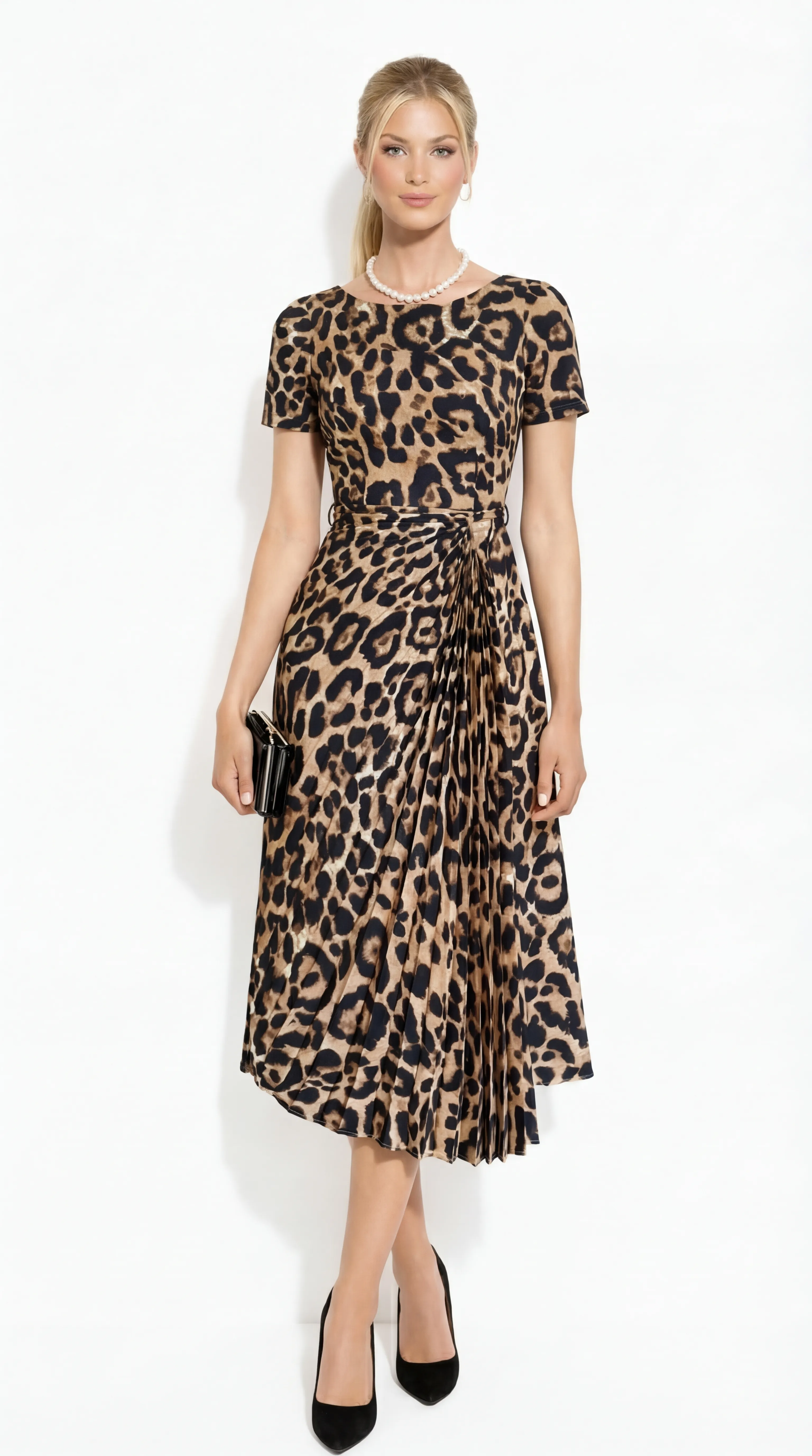 ETHEREAL PLEATED CHIFFON MAXI – SOPHISTICATED FLOW | MDU2988