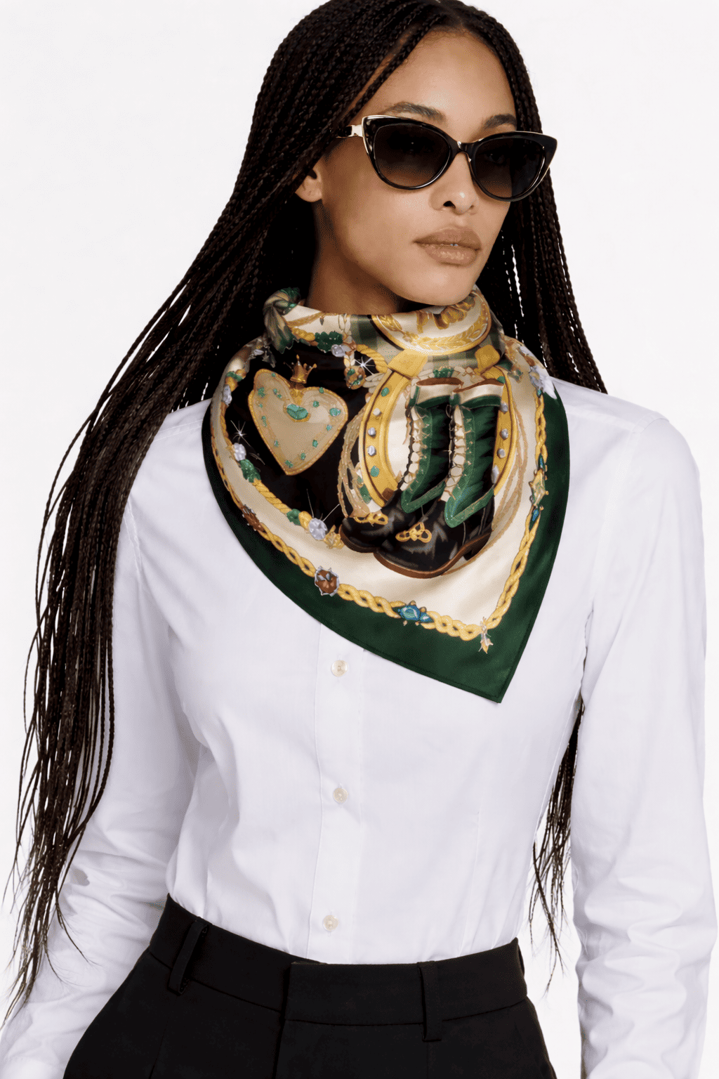 FESTIVE FORTUNE SILK SCARF – LUXURY HERITAGE ACCESSORY | MDU400US
