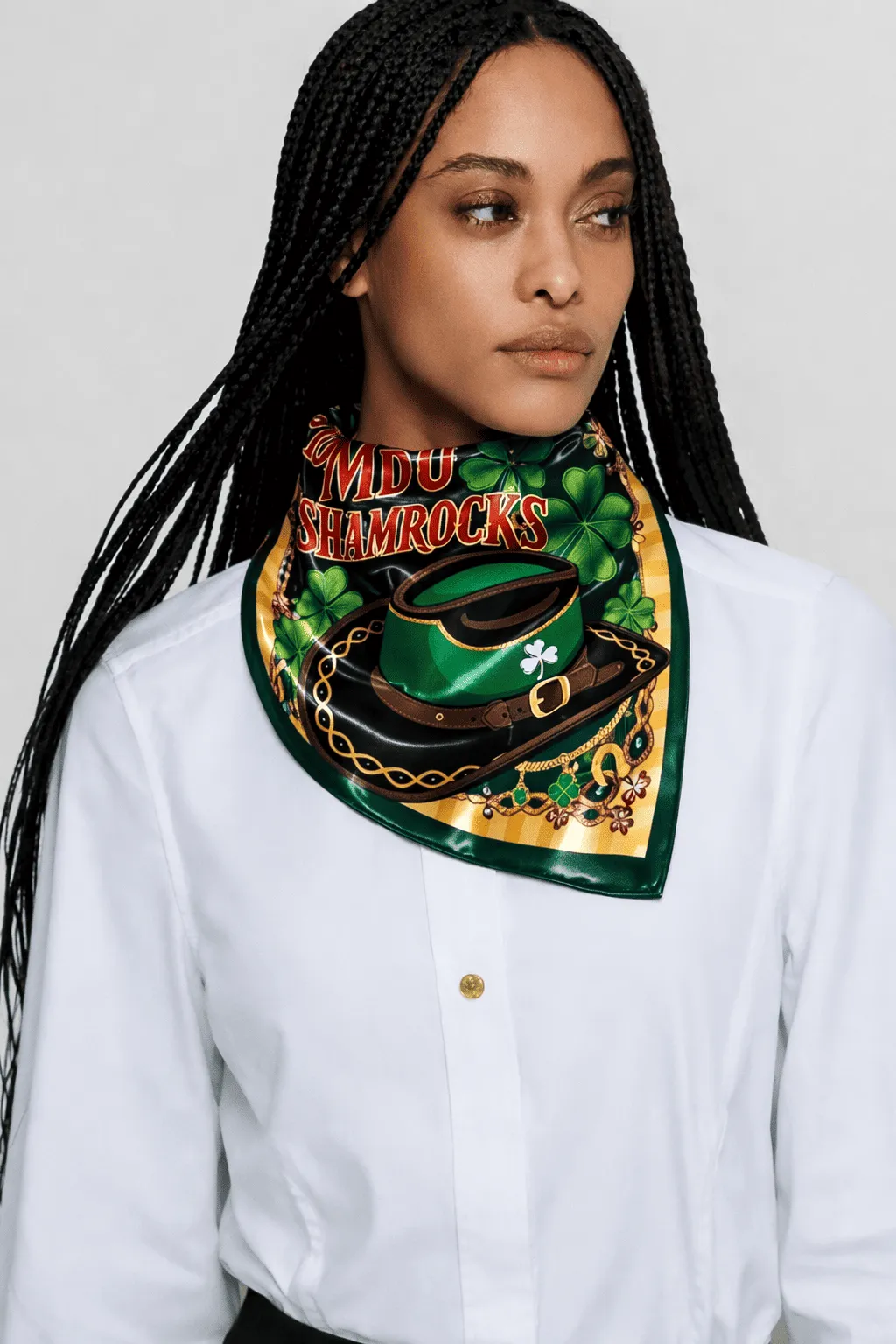SHAMROCK LUXE SILK BANDANA – ARTISANAL HERITAGE | MDU401US