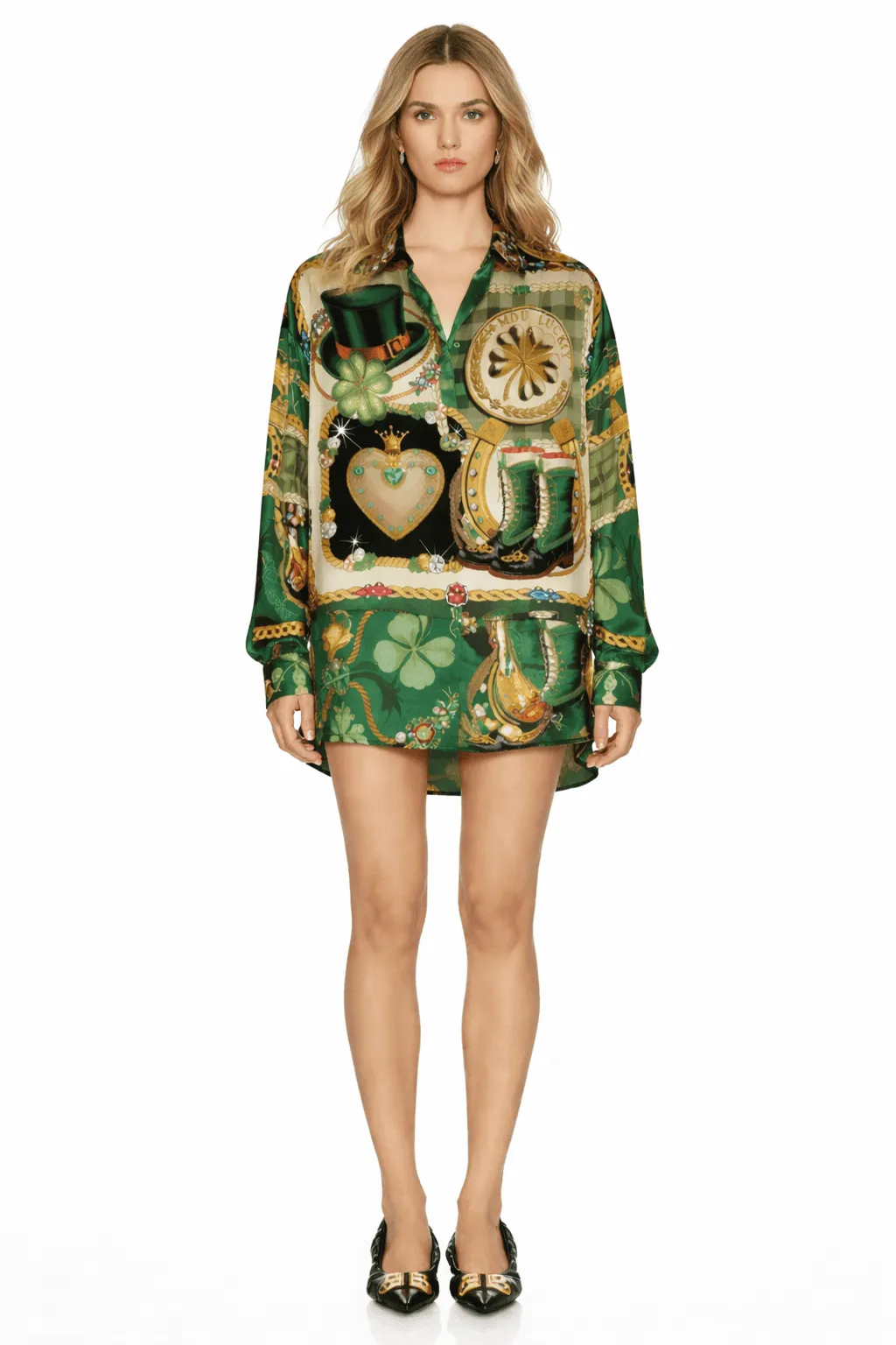 HERITAGE JEWELED SILK SHIRT – LUXURY FESTIVE EDIT | MDU403US