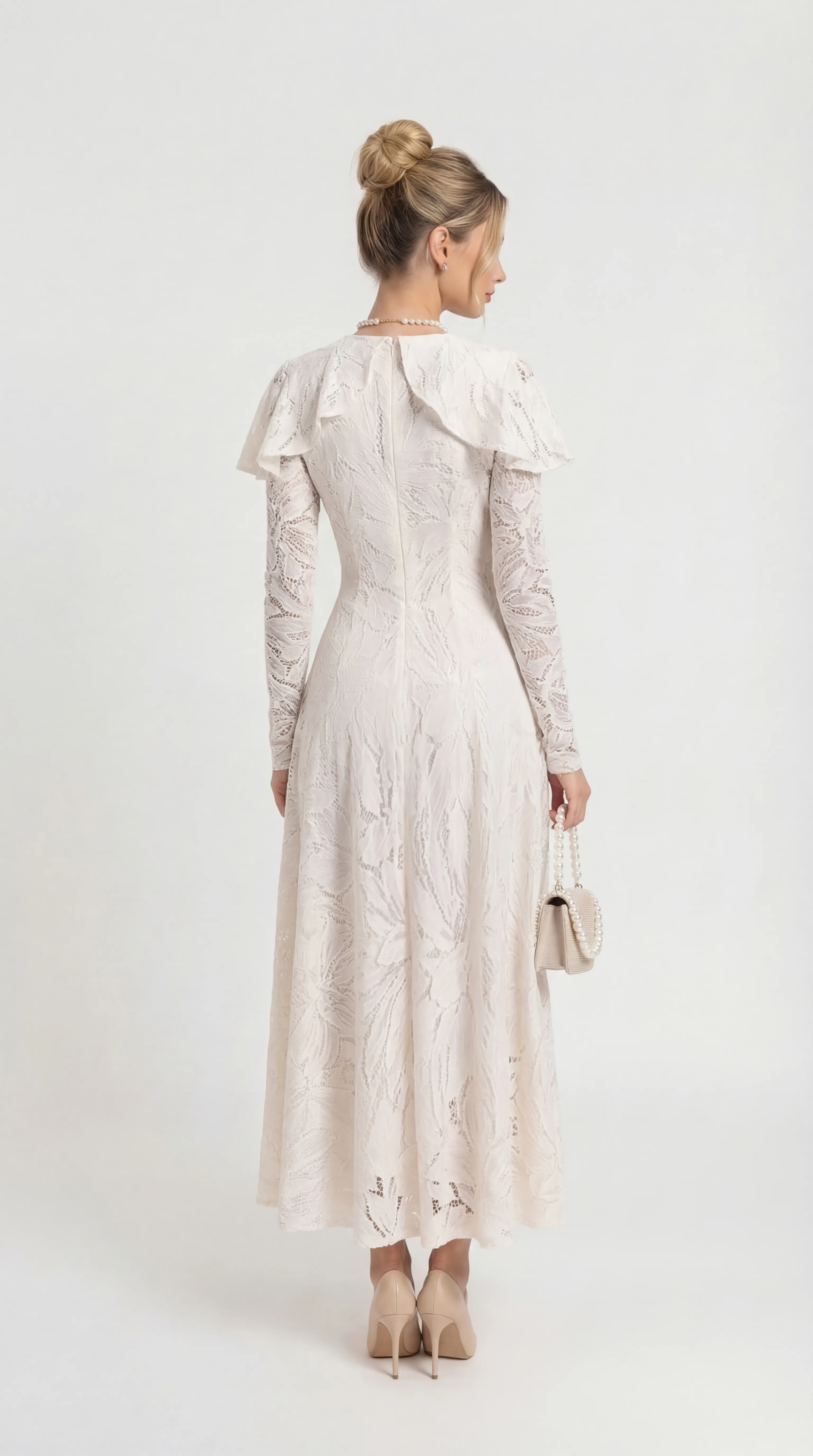 Alternative view of PRISTINE ROMANCE LACE GOWN – ICONIC ELEGANCE EDIT | MDU5784