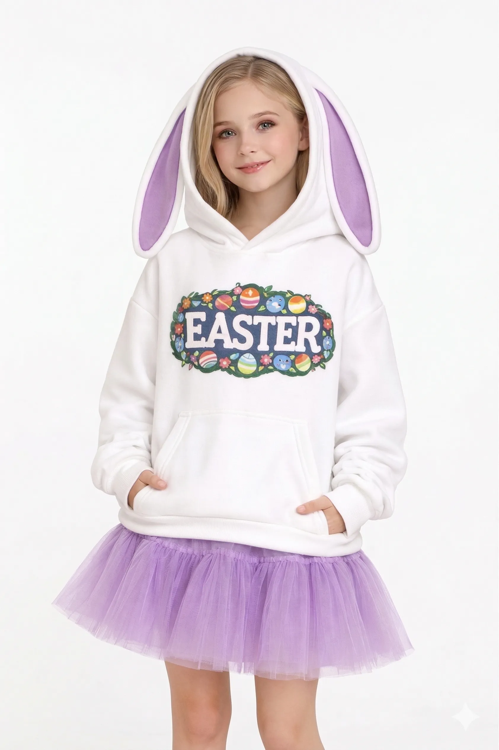 Alternative view of TEDDY GARDEN COORDINATE SET – PREMIUM FLEECE & TULLE | MUS413