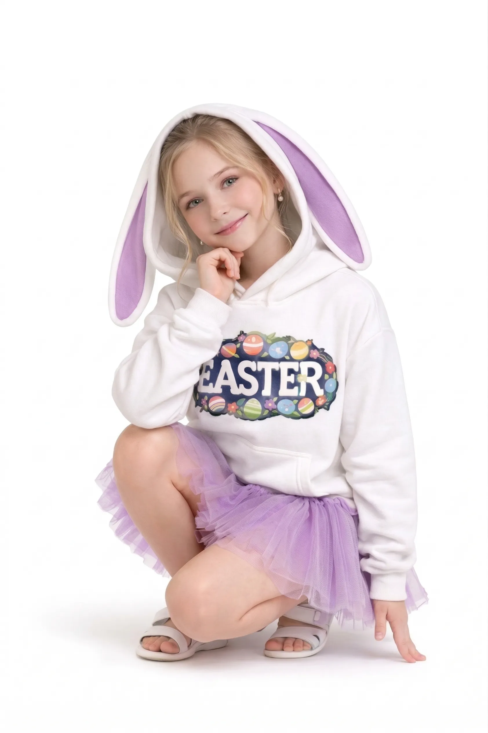 TEDDY GARDEN COORDINATE SET – PREMIUM FLEECE & TULLE | MUS413