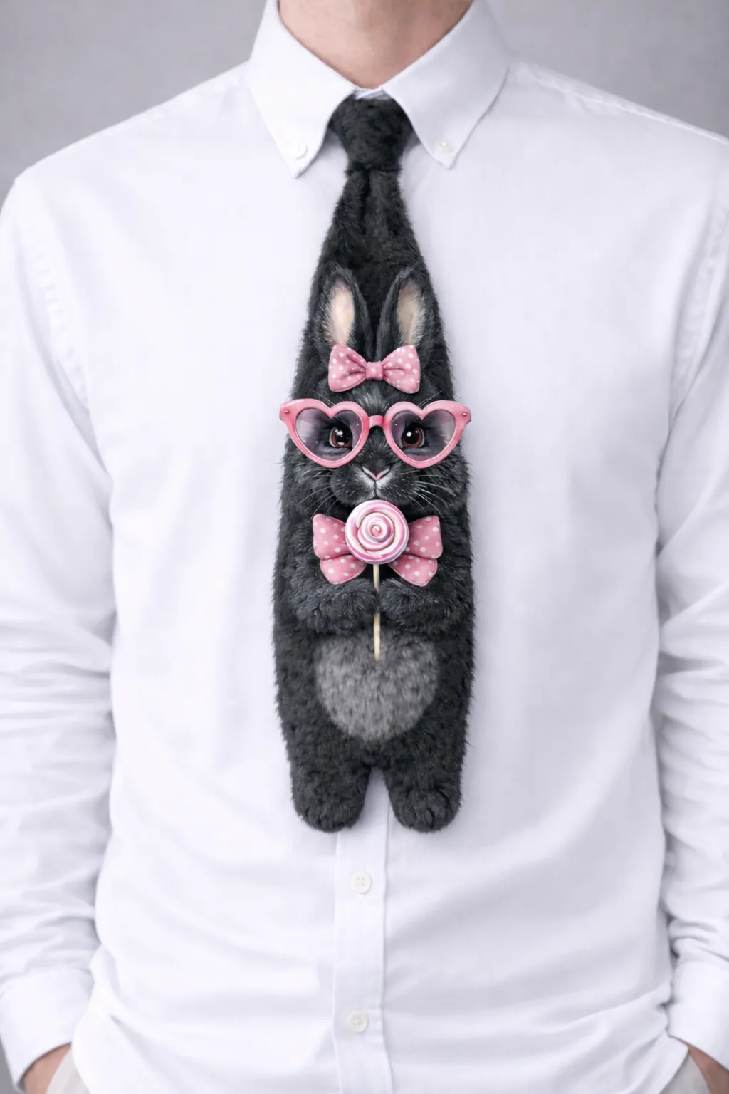 Alternative view of NOVELTY PLUSH CHARACTER TIE – PREMIUM PRINTED SILK | MUS444
