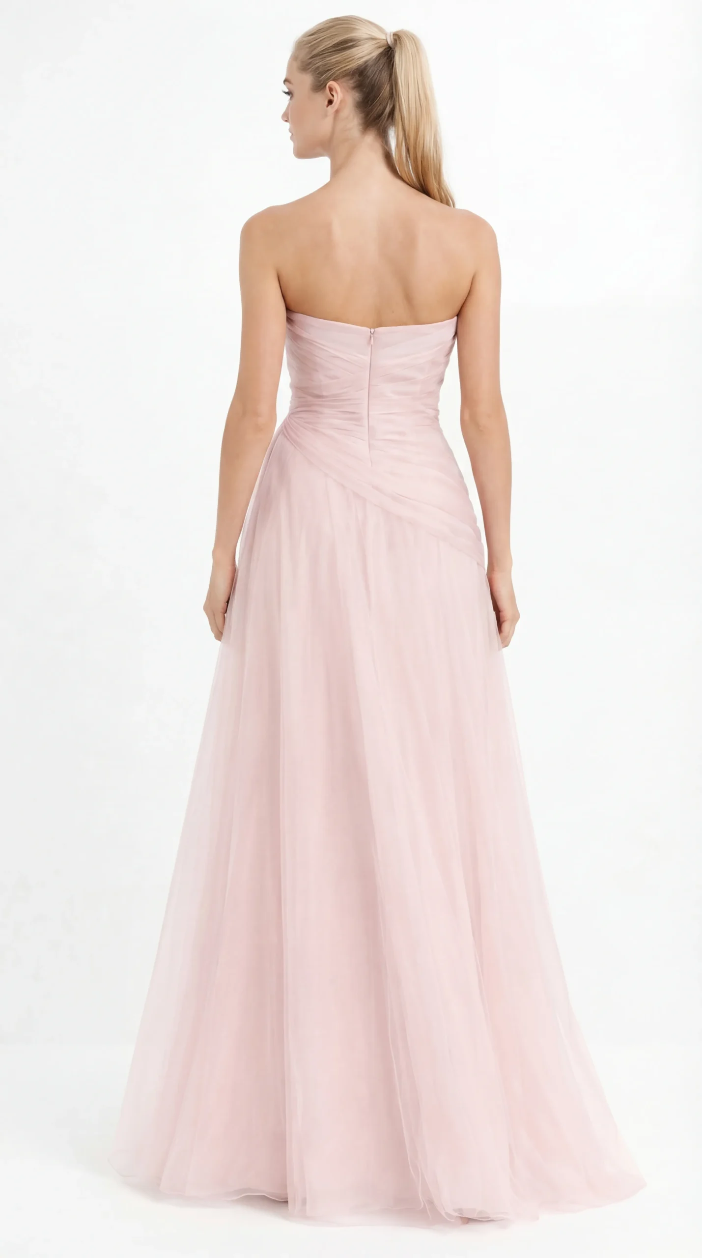 Alternative view of BLOSSOM CHIFFON BALLGOWN – PREMIUM SILK TƠ | MUS465