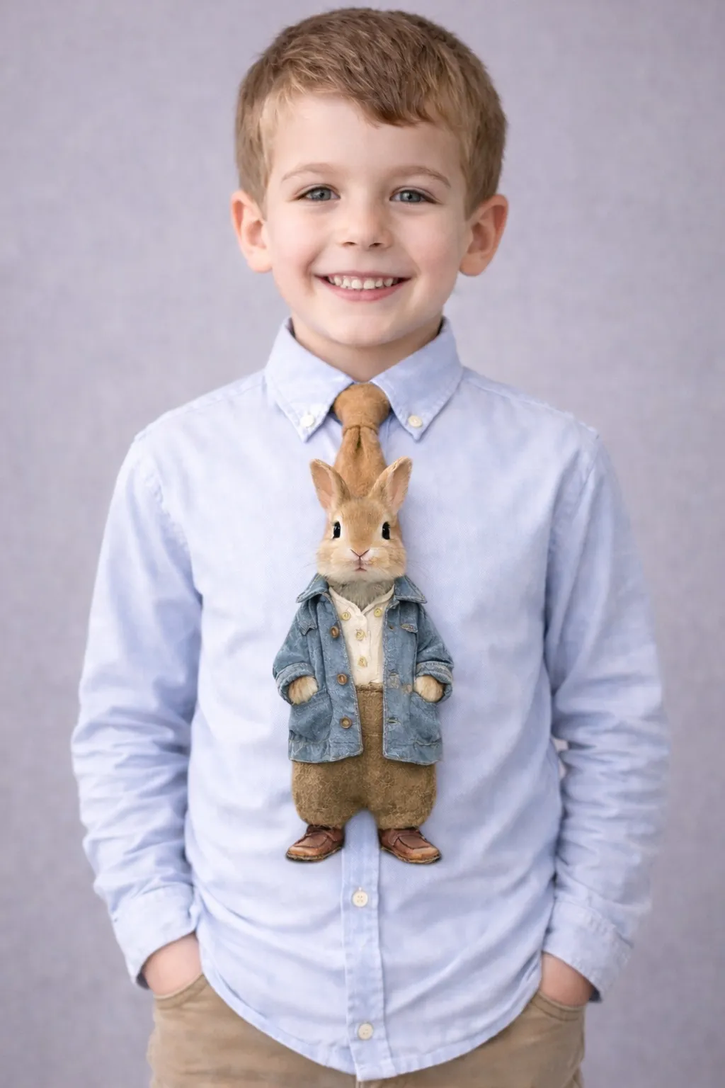 NOVELTY CHARACTER PLUSH TIE – PREMIUM PRINTED SILK | MUS485