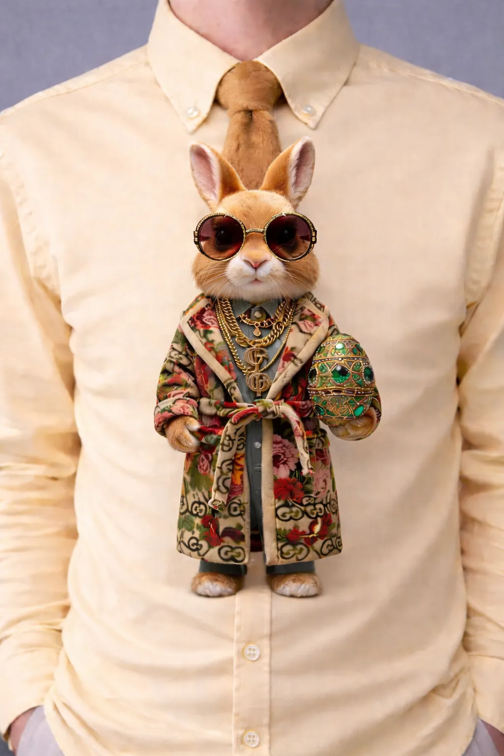 Alternative view of ROYAL GARDEN PARTY NOVELTY TIE – PREMIUM PRINTED SILK | MUS487